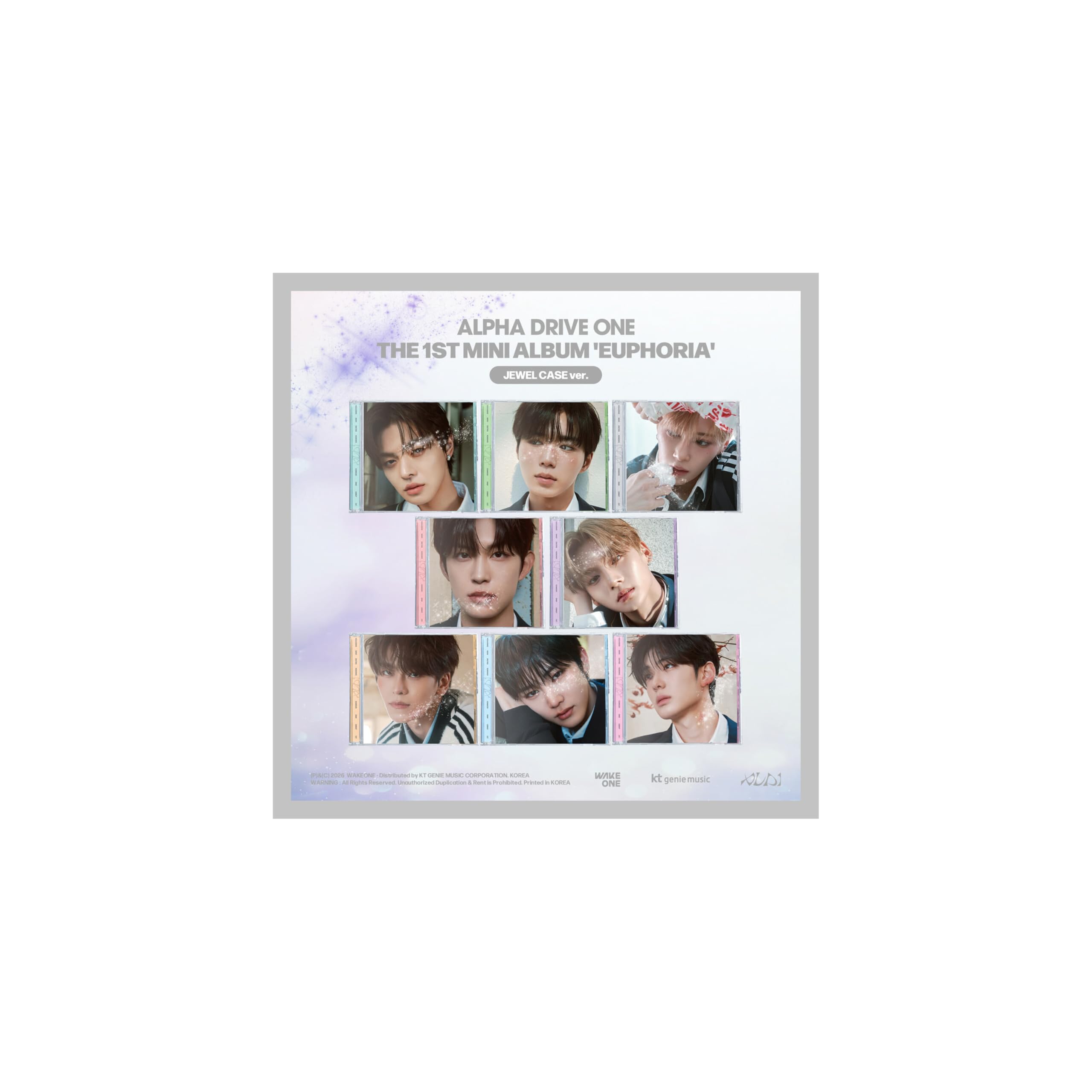 ALPHA DRIVE ONE EUPHORIA 1st Mini Album Jewel Case Random Version