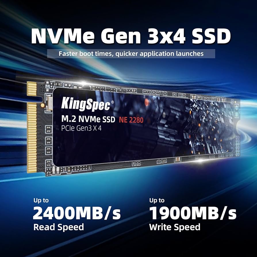 Amazon.com: KingSpec SSD 512GB, M.2 NVMe Gen3x4 SSD 2280 - Up to