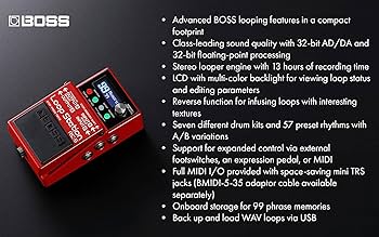 Amazon.com: Boss RC-5 Loop Station Bundle with Gearlux Instrument