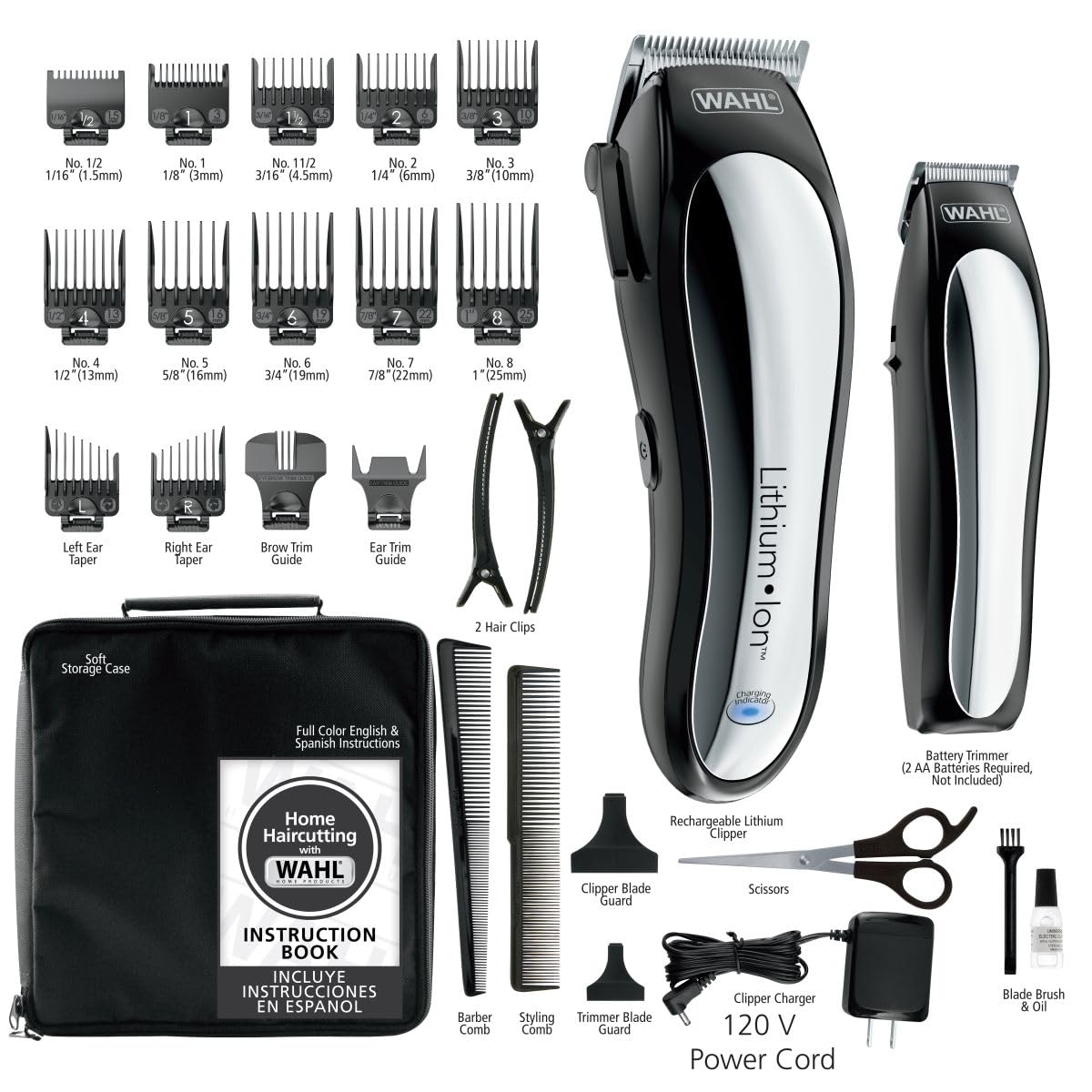 Amazon.com: Wahl USA Clipper Rechargeable Lithium Ion Cordless