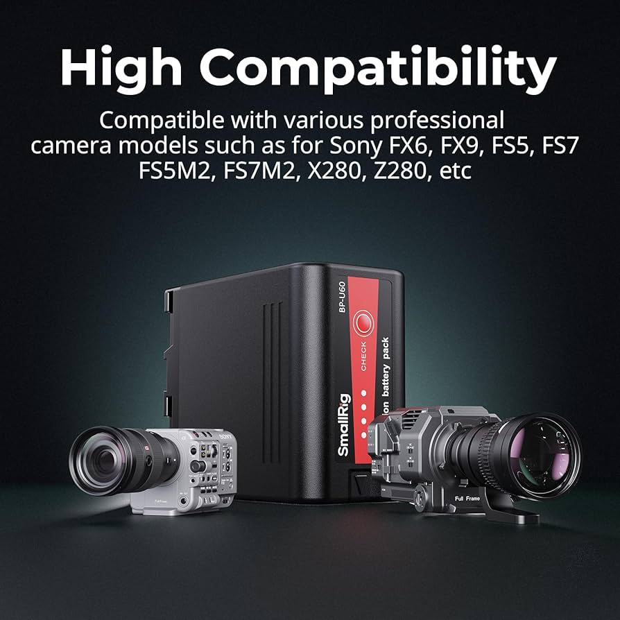 Amazon.com: SMALLRIG BP-U60 Battery, 99Wh / 6800mAh Replacement BP