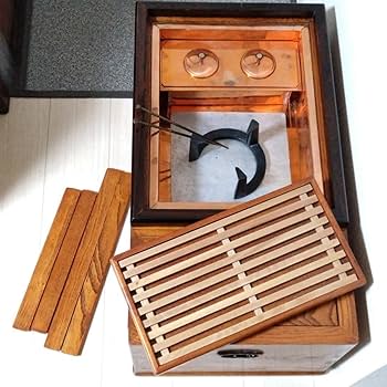 Amazon.co.jp: 長火鉢 江戸火鉢 手あぶり 木製 囲炉裏 茶道具 時代