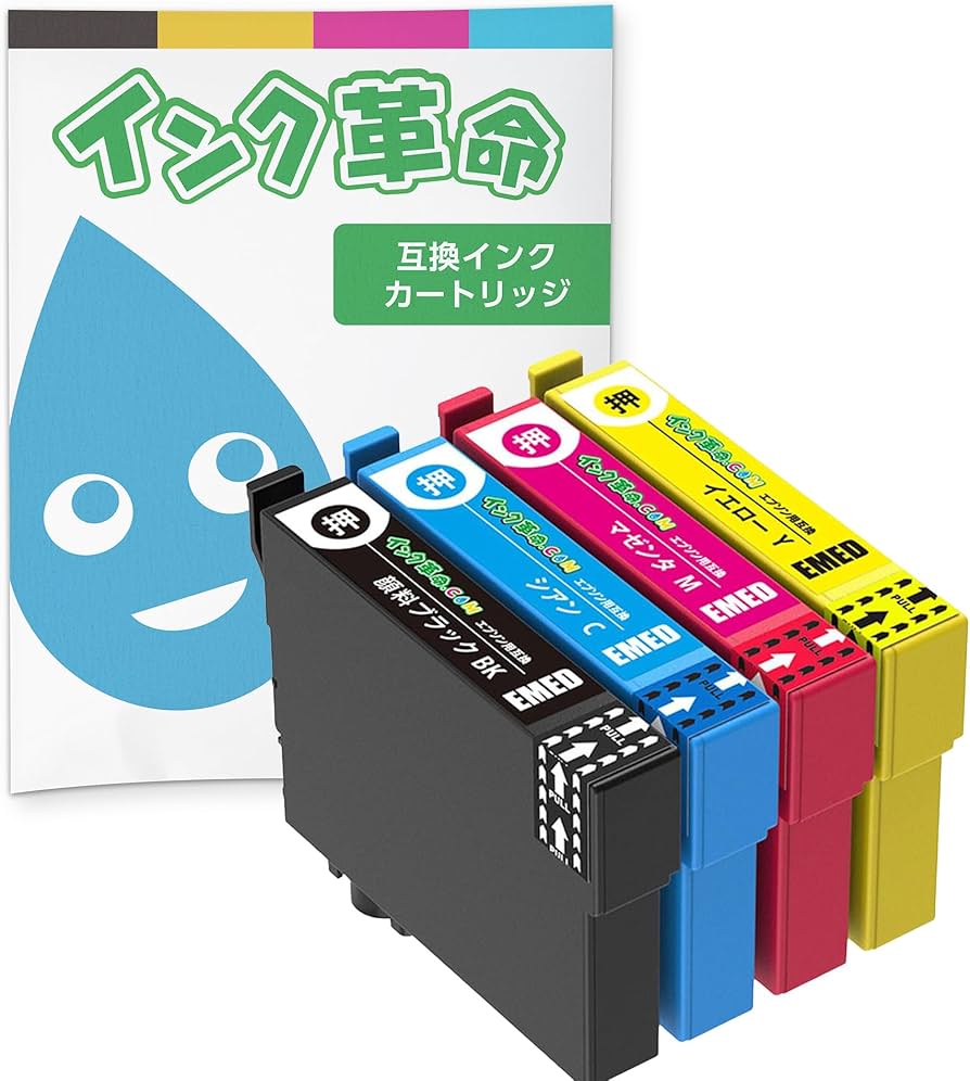 Amazon.co.jp: 【インク革命】 EPSON用 MED-4CL 互換インク 4色セット