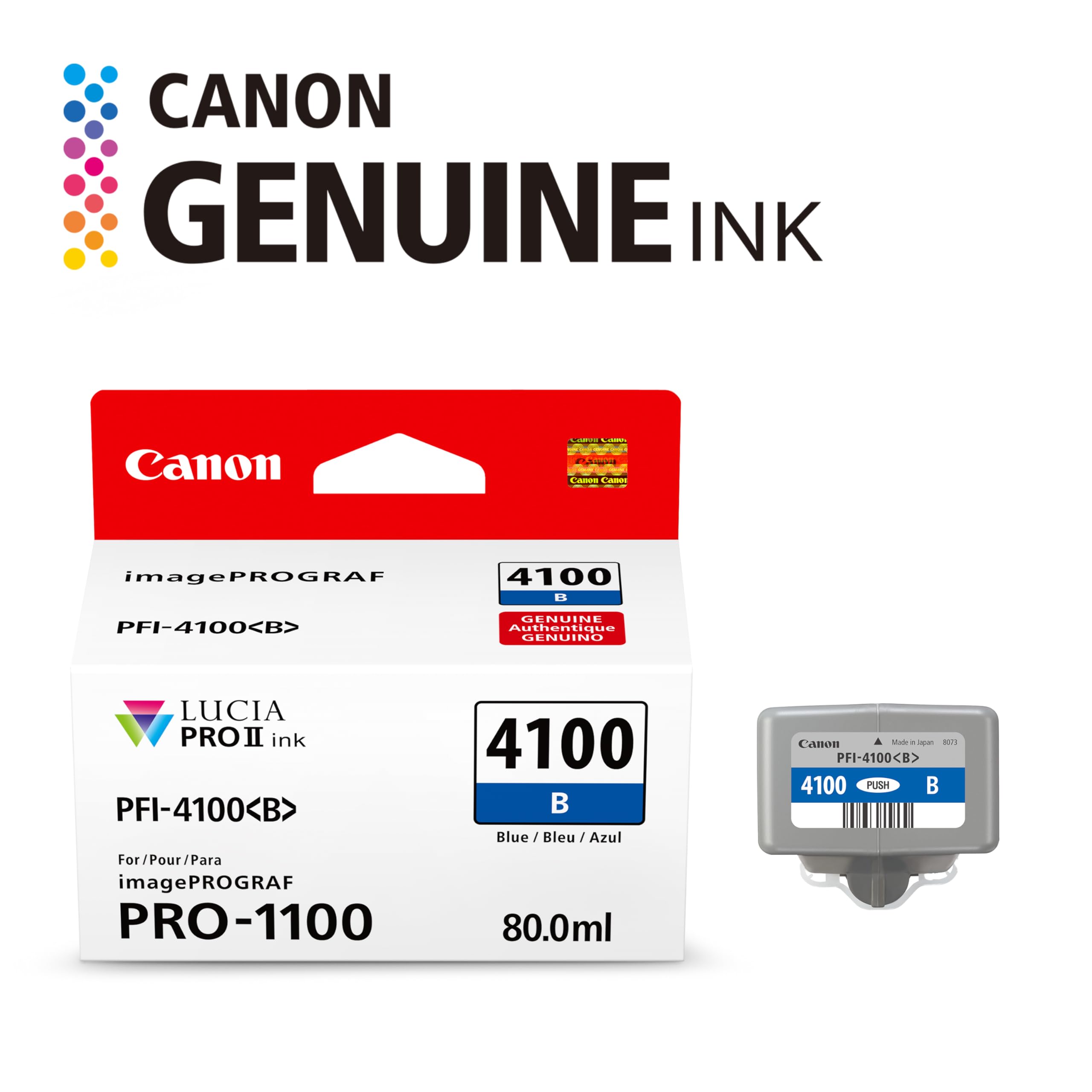Amazon.co.jp: Canon PFI-4100 純正ブルーインクタンク imagePROGRAF