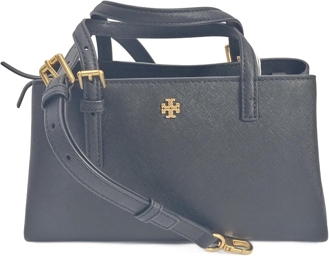 Tory Burch 146394 Emerson Black With Gold Hardware Saffiano