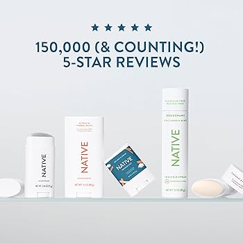 Amazon.com : Native Sea Salt & Cedar Twin Pack Deodorant Bundle 2