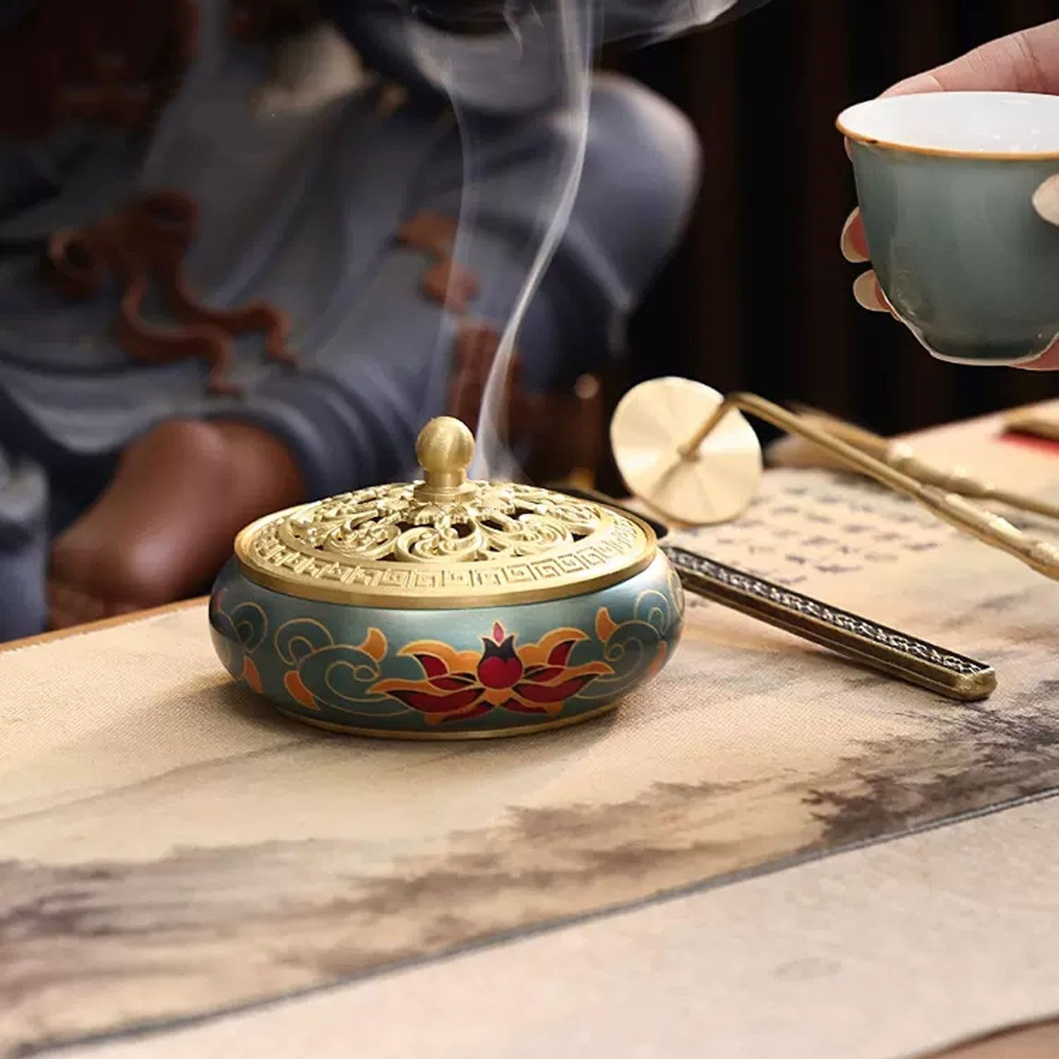 Amazon｜MyNvy 中国 お香 セット 香炉 セット 中国 香道具 セット 拓香