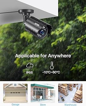 Amazon.co.jp: ZOSI 防犯カメラ屋外 1080P 230万画素 ahdカメラ