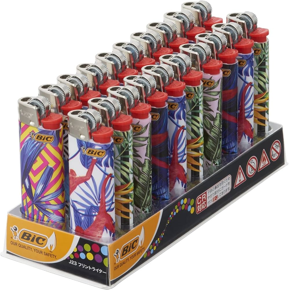 Amazon | ビック(Bic) ライター J23 スリム 使い捨て やすり ジオ