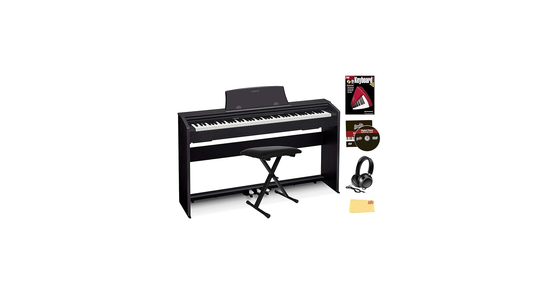 Amazon.com: Casio PX-770 Privia Digital Piano - Black Bundle with