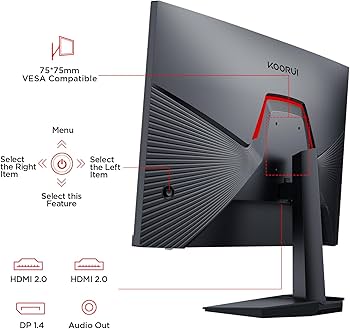 Amazon.com: KOORUI 24.5 Inch Gaming Monitor 200Hz, 1ms, FHD(1920