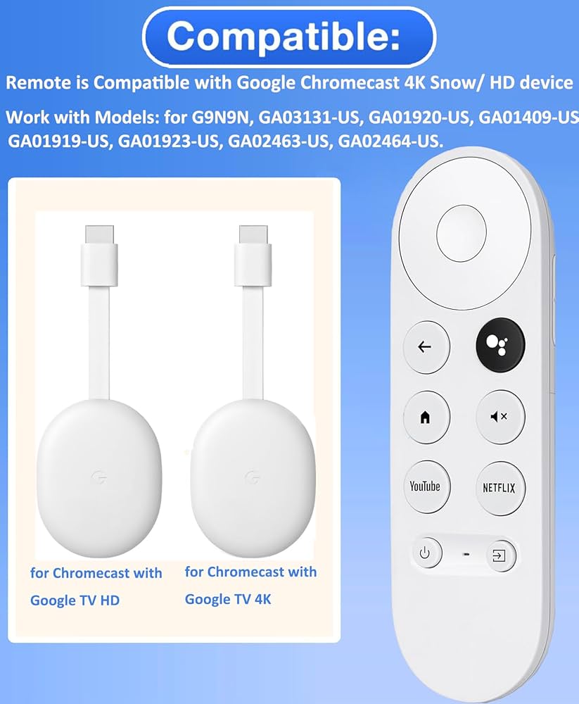 Amazon.com: anlvico Replacement Voice Remote for Google Chromecast