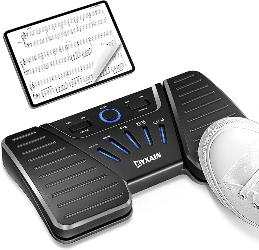 Amazon.com: KYXAIN Wireless Page Turner Pedal, Bluetooth Page