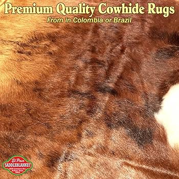 Amazon | 特大 コロンビア産 本革 天然皮革 カウラグ カウハイドラグ