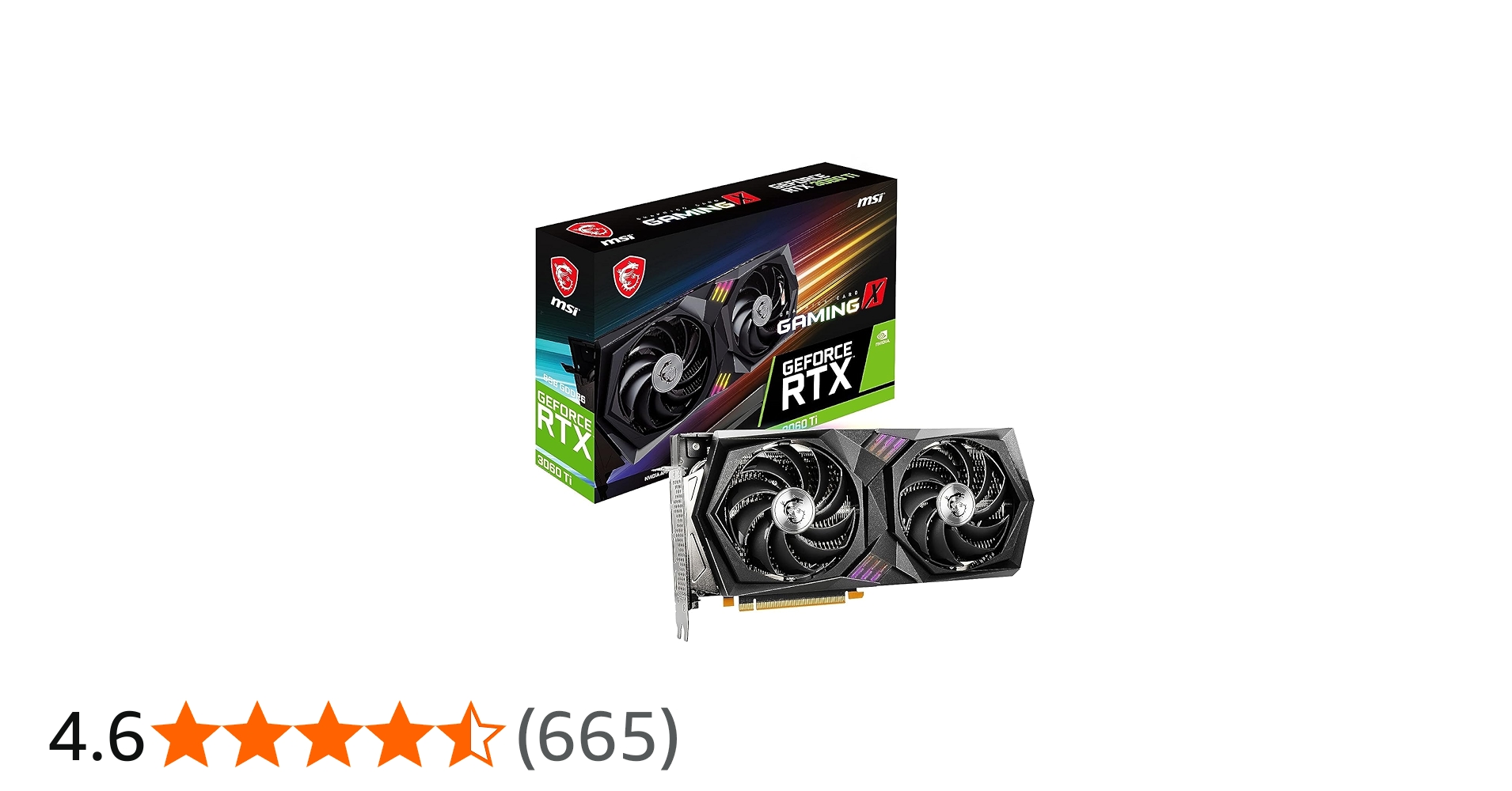 MSI Gaming GeForce RTX 3060 Ti LHR 8GB GDRR6 256-Bit HDMI/DP