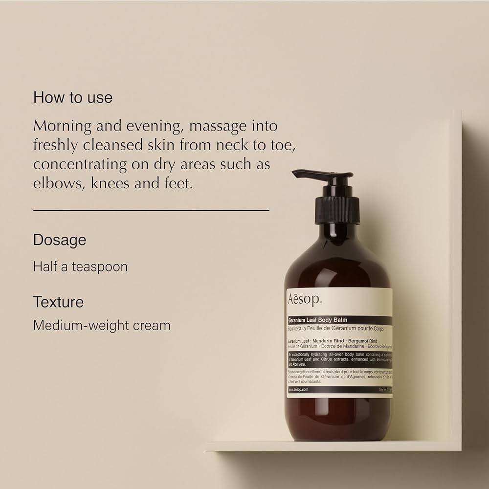 Amazon.com : Aesop Geranium Leaf Body Balm | Soothing, Balancing