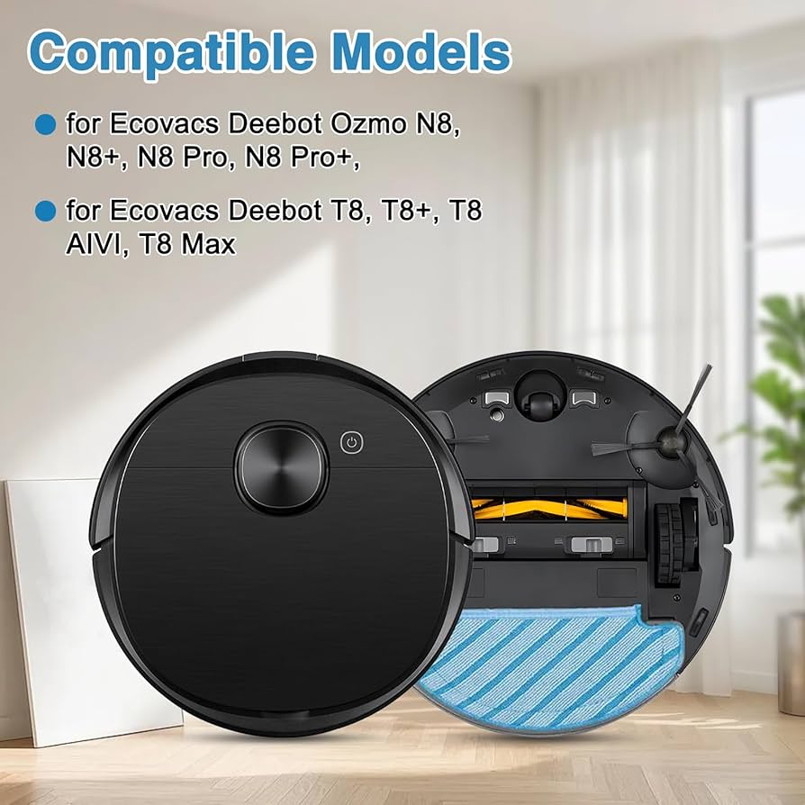Amazon.com: Ecovacs Deebot Washable Cloth Mop Pads for Ozmo T8