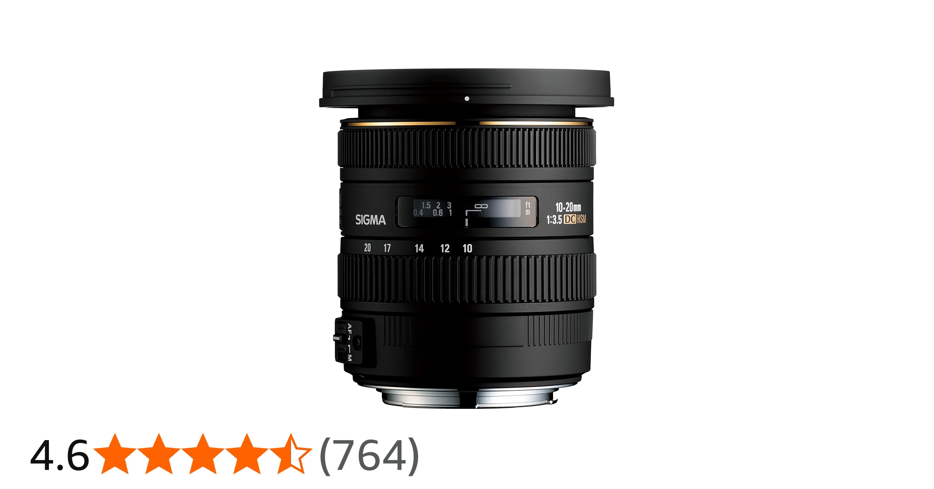 Sigma 10-20mm f/3.5 EX DC HSM Zoom Lens for Canon DSLR Camera with