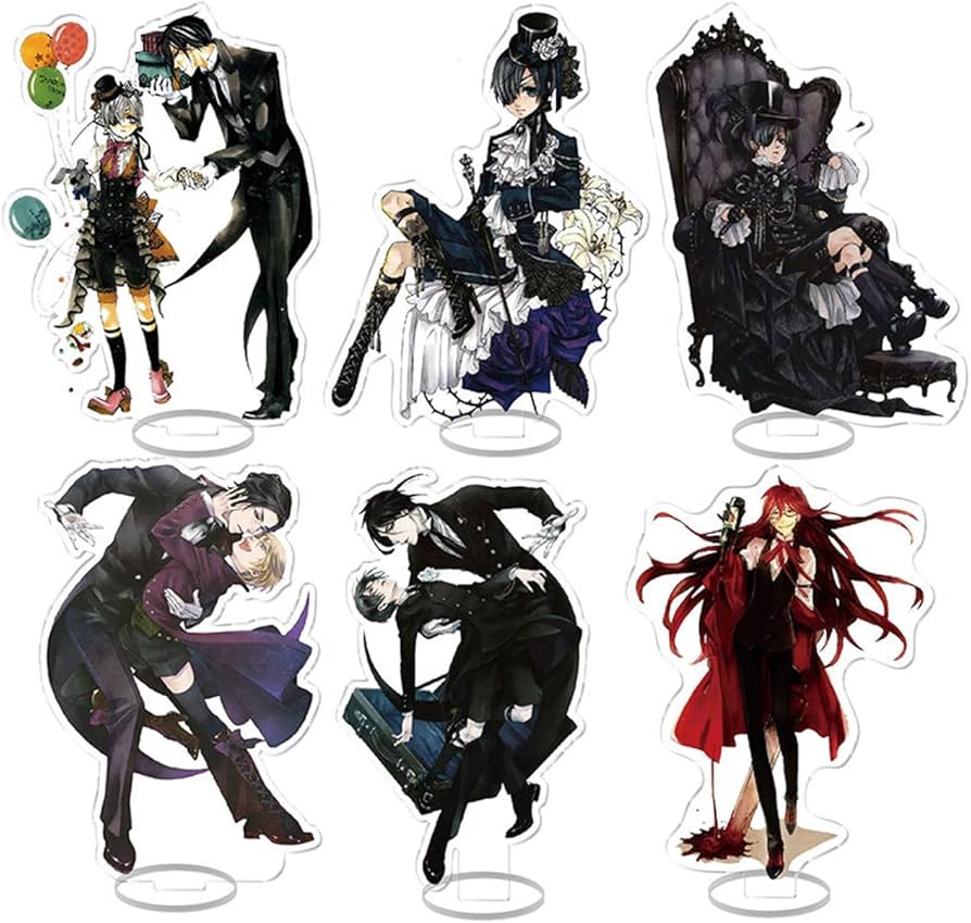 Amazon.co.jp: HUNIY 黒執事 置物 アクリルスタンド セバスチャン