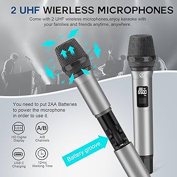 Amazon.com: SUPNIU Wireless Voice Amplifier Professional Karaoke