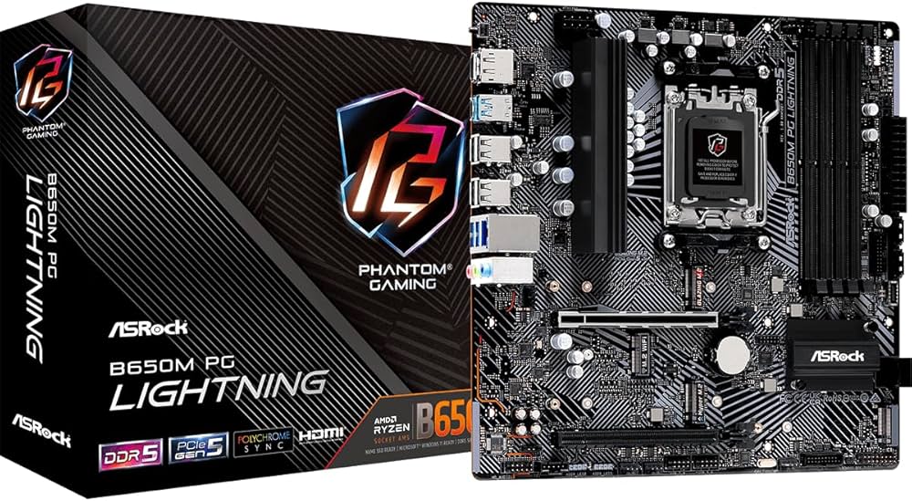 Amazon | ASRock マザーボード B650M PG Lightning AMD Ryzen 7000