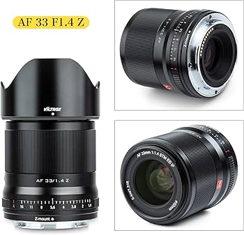Amazon.co.jp: VILTROX AF 33mm F1.4 Zマウント 単焦点 広角レンズ APS