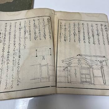 Amazon.co.jp: A213 古文書 新撰 大匠雛形大全 嘉永四年 江戸 大工