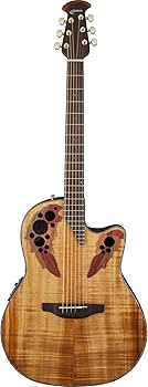 Amazon | Ovation オベーション CE44P-FKOA エレアコ, Figured Koa