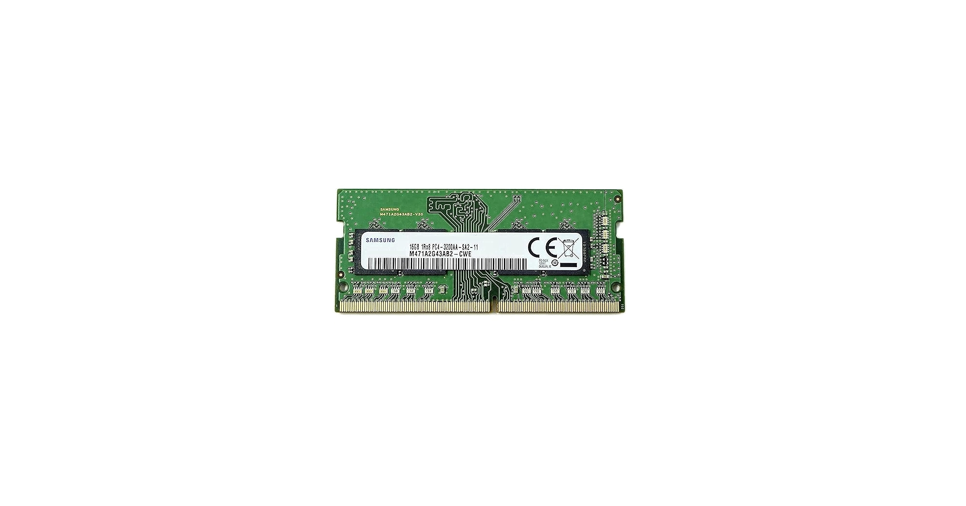 Samsung SODIMM 16GB PC4 3200 DDR4 1Rx8 M471A2G43AB2-CWE Laptop