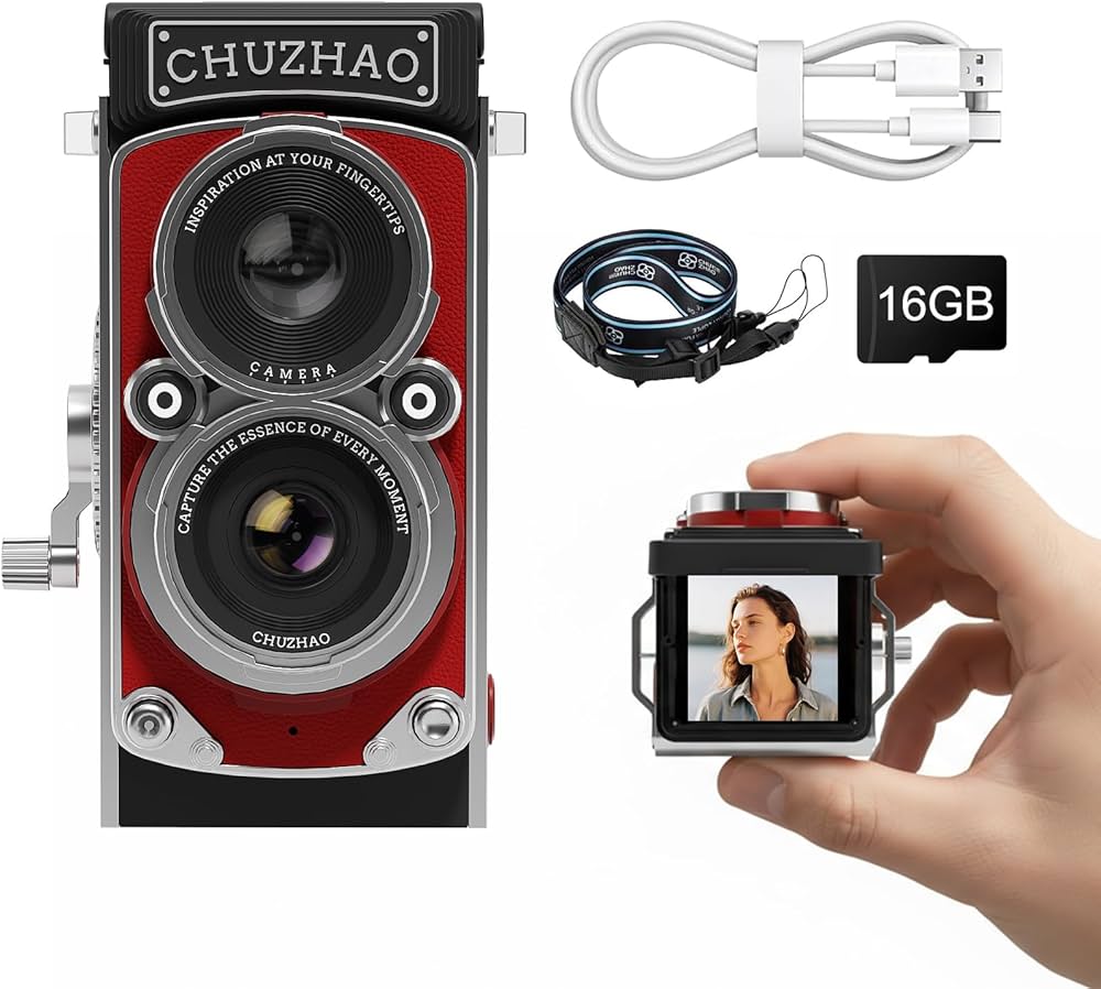 Amazon | CHUZHAO ビンテージミニデジタルカメラ タイムスタンプ付き