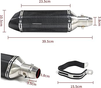 Amazon | スリップオンマフラー38mm - 50.8mm 汎用バイクサイレンサー