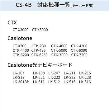 Amazon | カシオ (CASIO) 純正 スタンド CS-4B 【電子キーボード対応