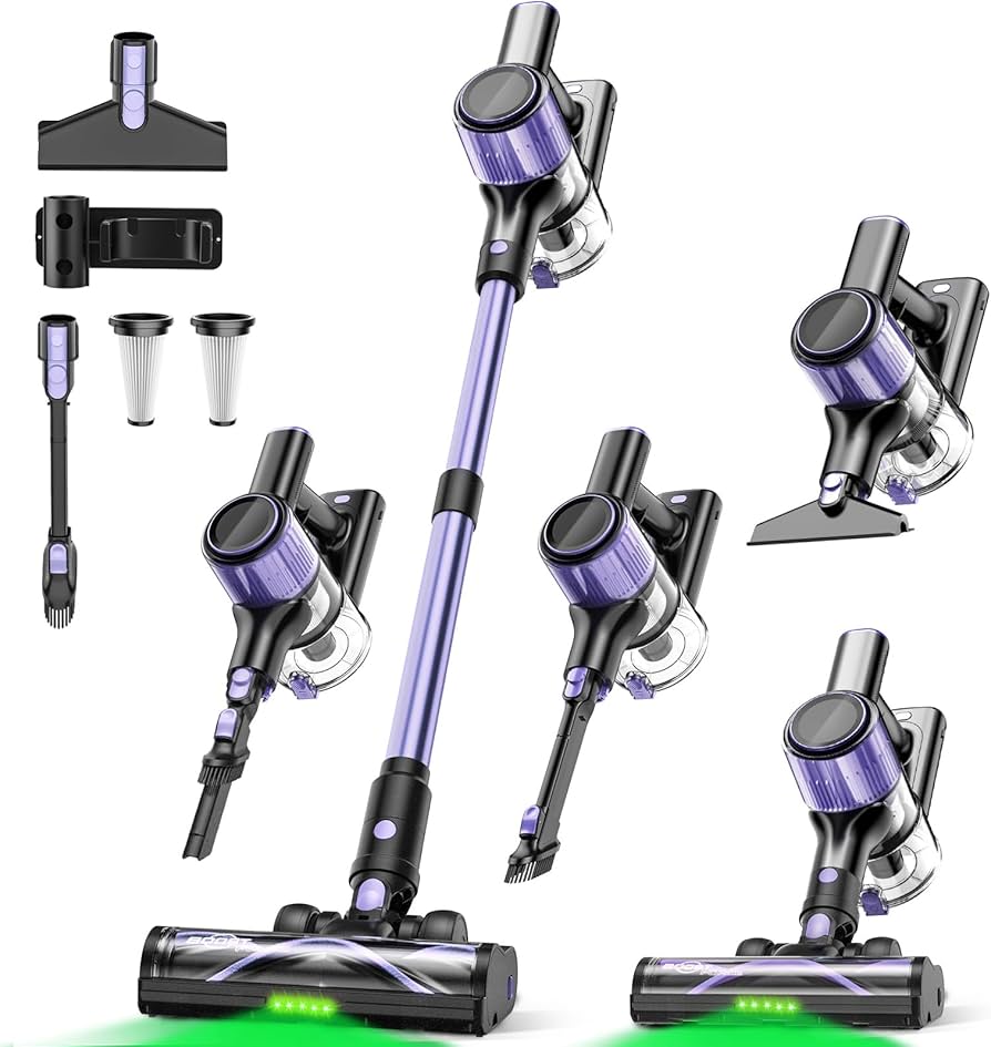 掃除機 コードレス 85Kpa 強力吸引 自立式ブラシヘッド ダニ除去ブラシ