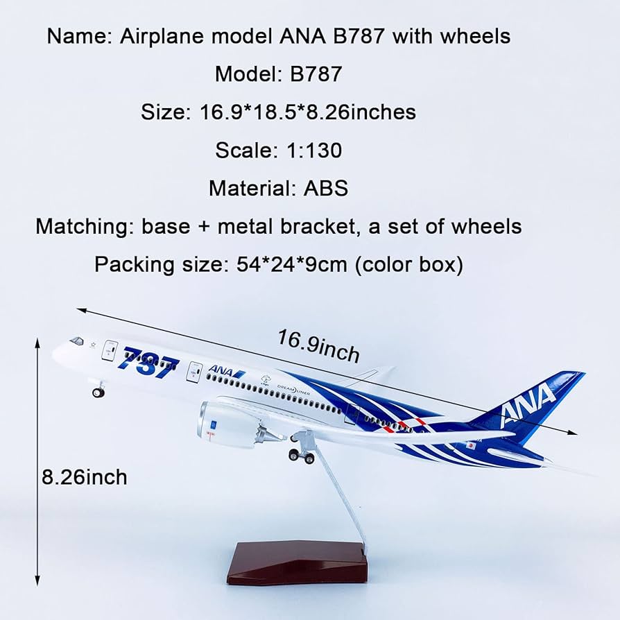 Amazon.co.jp: 16.9 インチ 1:130 モデル ジェット飛行機モデル ANA