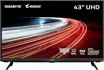 Amazon.co.jp: GIGABYTE AORUS FV43U 43インチ 144Hz 2160p HBR3