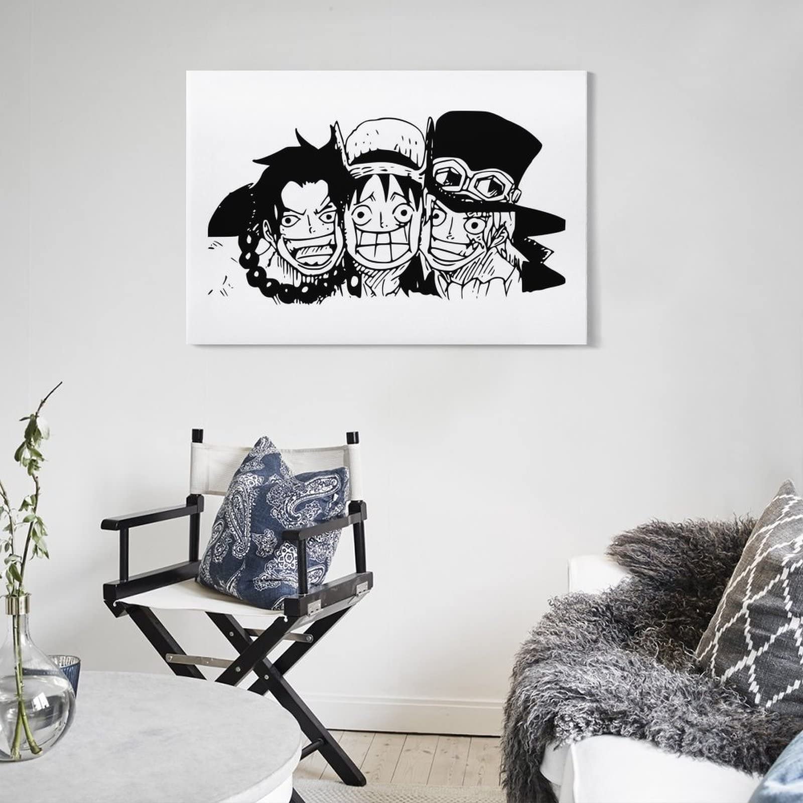 Amazon.co.jp: ルフィ サボ エース ワンピース 1 キャンバス アート