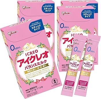 Amazon.co.jp: アイクレオ バランスミルク スティック 12.7g×40本 江崎