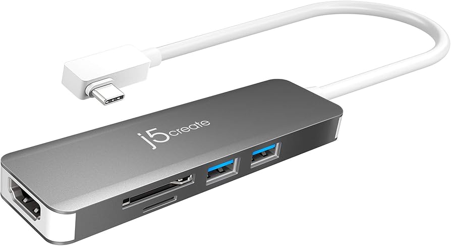 Amazon.com: j5create 5 in 1 Compact USB-C Hub, Type C Adapter with