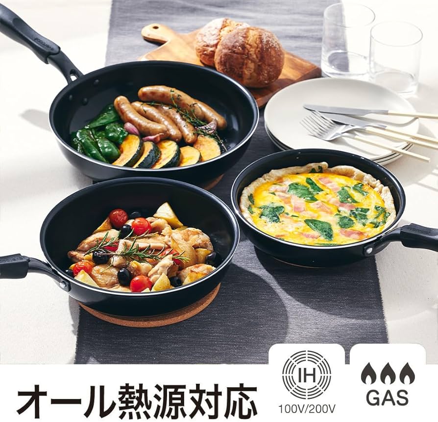 エバークック evercook 鍋 フライパン 8点セット オール熱源対応