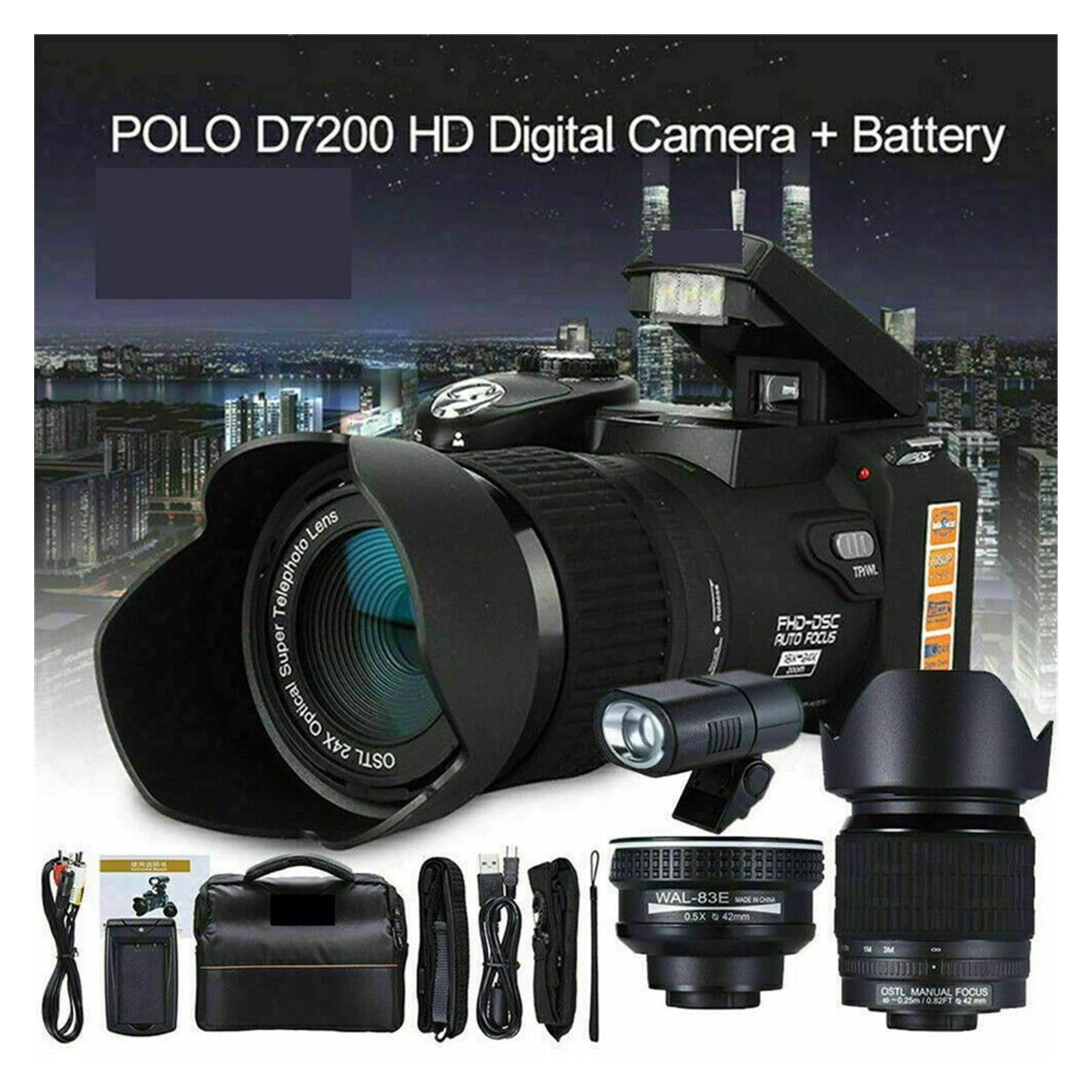 Amazon | ビデオカメラ 4k、 24X 光学ズームプロフェッショナル