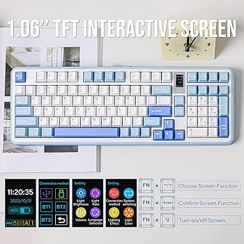 Amazon.com: MechLands Vibe99 Wireless Gaming Keyboard with 1.06