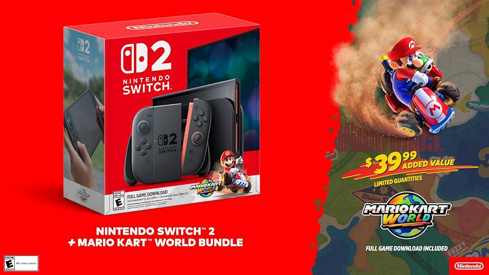 Nintendo Switch™ 2 + Mario Kart™ World Bundle: Nintendo Switch 2