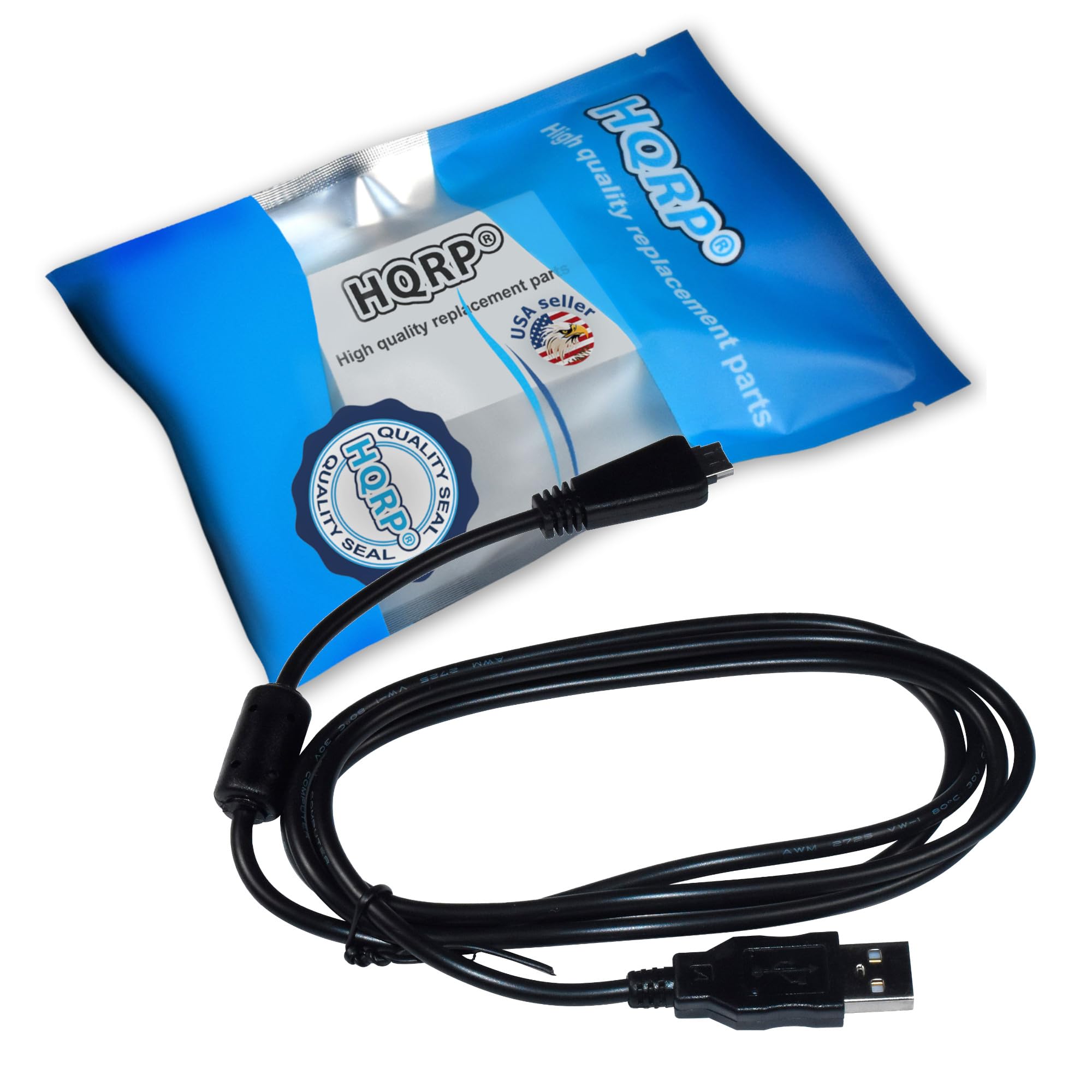 Amazon.com: HQRP USB Data Cable Cord Compatible with Sony Cyber