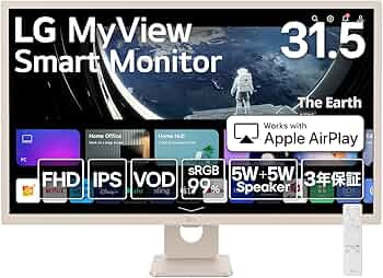 Amazon.co.jp: LG スマートモニター / 32SR50F-E/MyView Smart Monitor