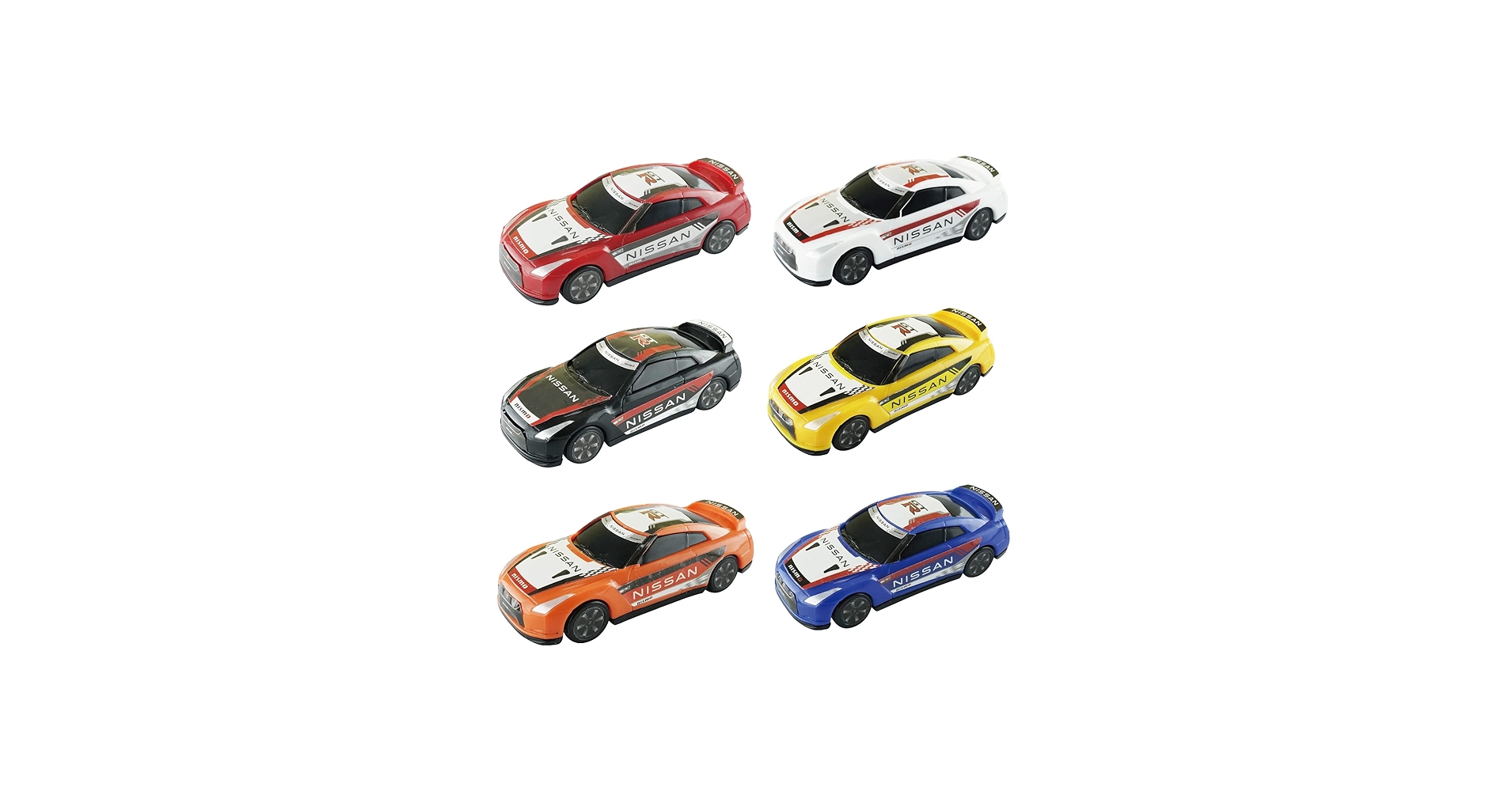Amazon | FUNBOO NISSAN GT-R ミニカー (12個セット / 6種類 × 2個