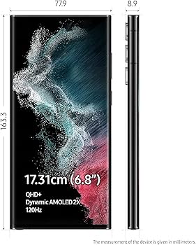 Samsung Galaxy S22 Ultra 5G (Phantom Black, 12GB, 256GB Storage