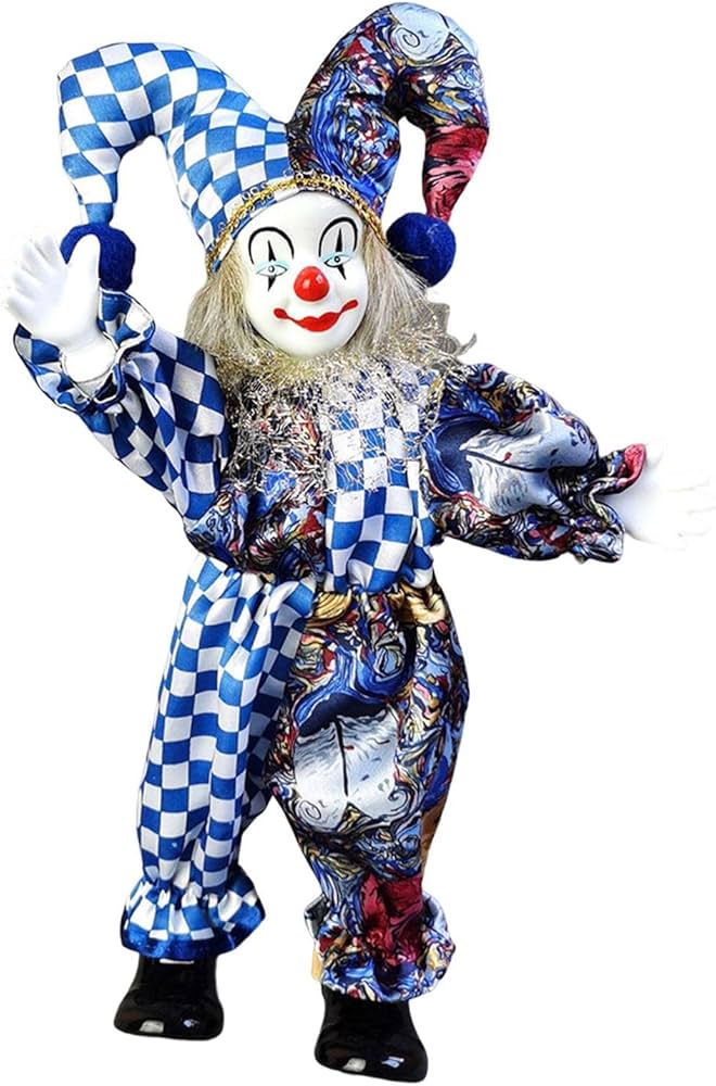 Amazon | Eigell 素敵なピエロ人形の飾り、デスクトップの家の装飾の