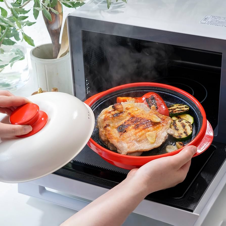 Amazon.co.jp: (Red) RANGEMATE PRO Microwave Cookware with Recipe