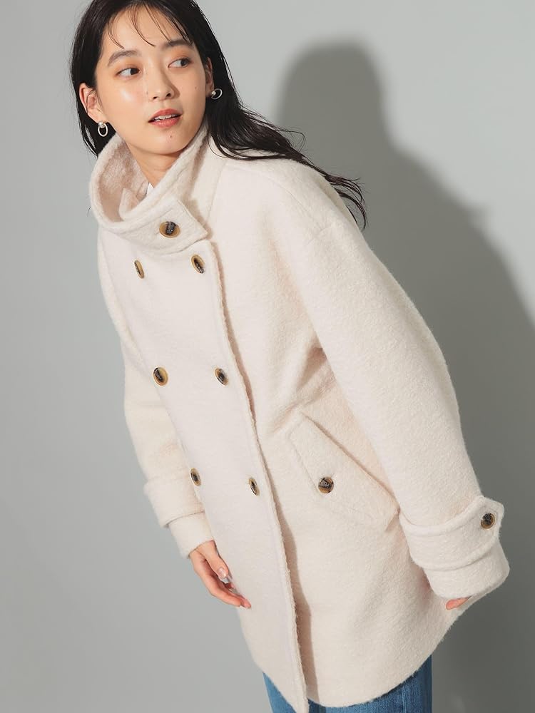 Amazon.co.jp: [レイビームス] コート ループ シャギー スタンドカラー