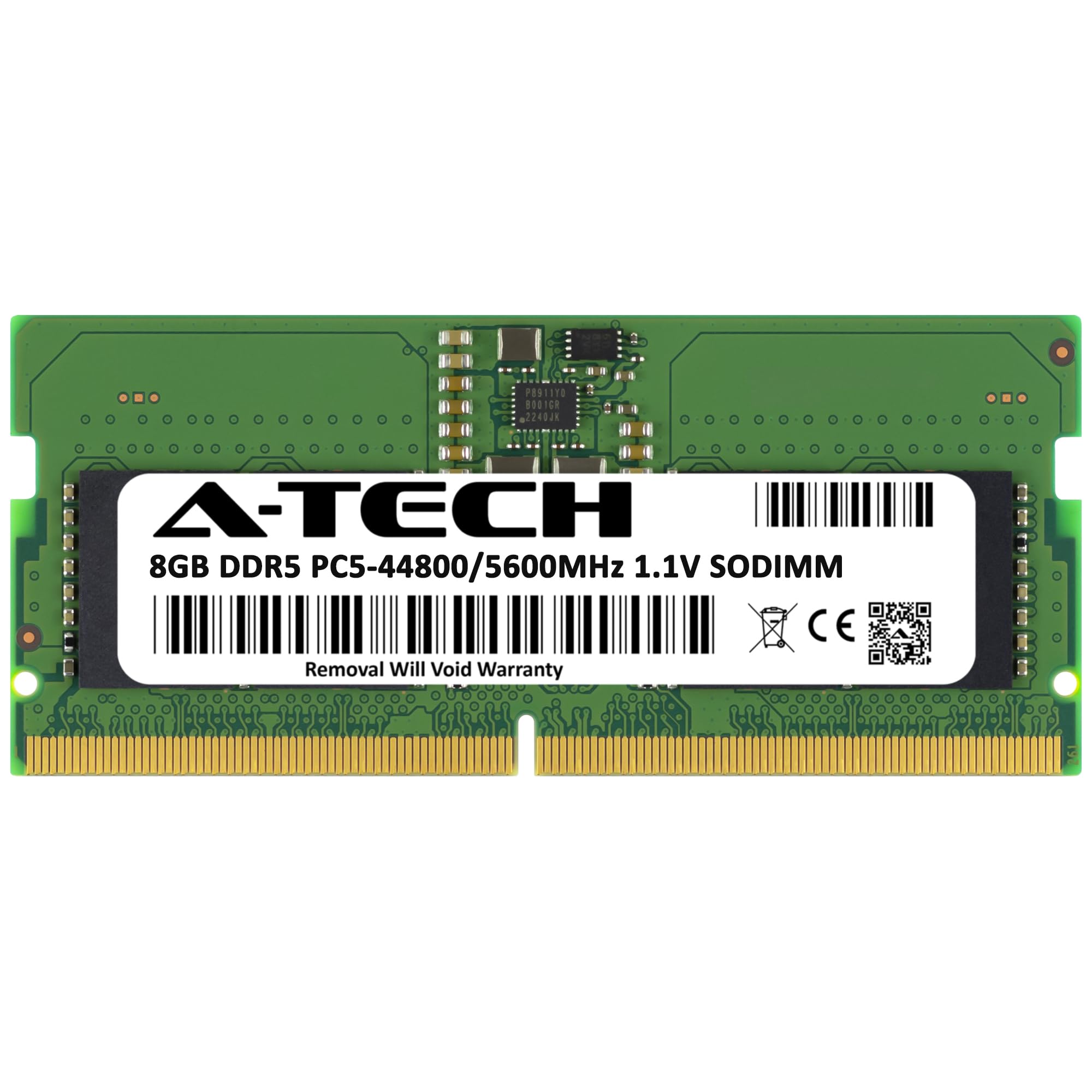 A-Tech 8GB DDR5 5600MHz PC5-44800 CL46 SODIMM 1.1V Non-ECC